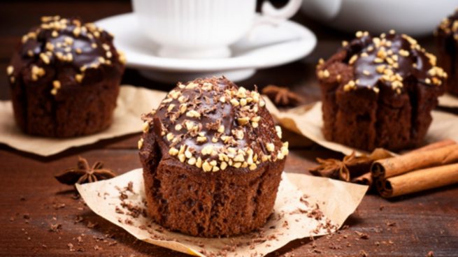 Receta de cupcakes de chocolate sin horno