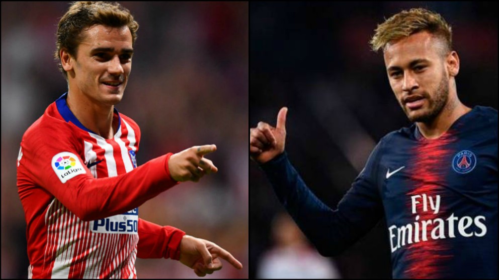 El PSG estaría dispuesto a pagar la cláusula de Griezmann si se va Neymar.