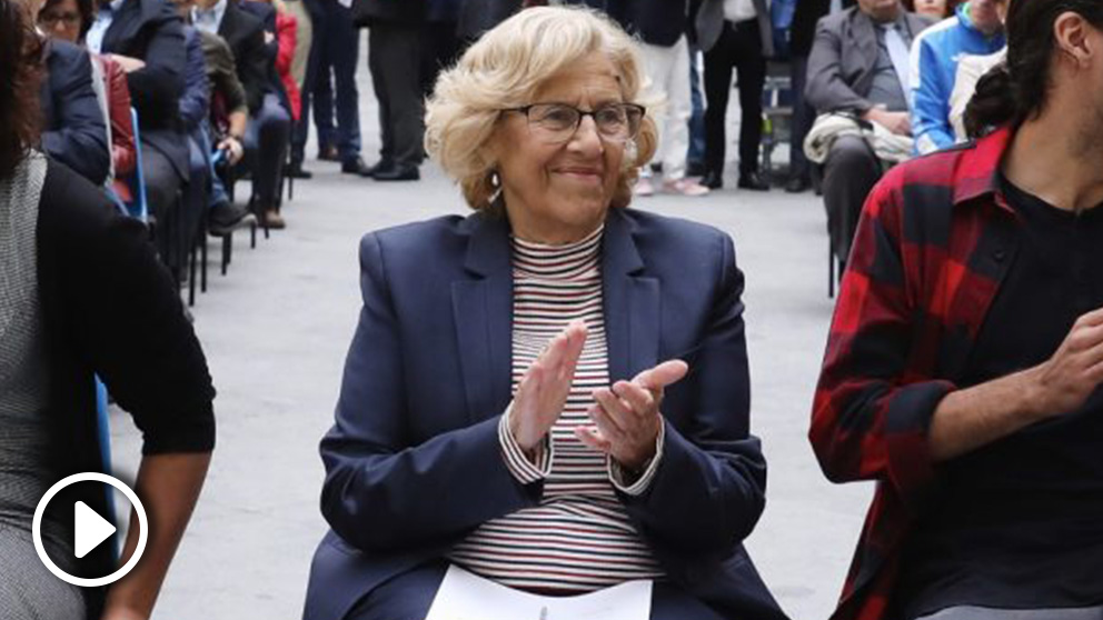 Manuela Carmena en una gala sobre deporte. (Foto. Madrid)