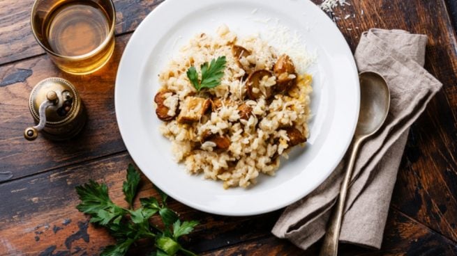 Risotto de trufa y setas