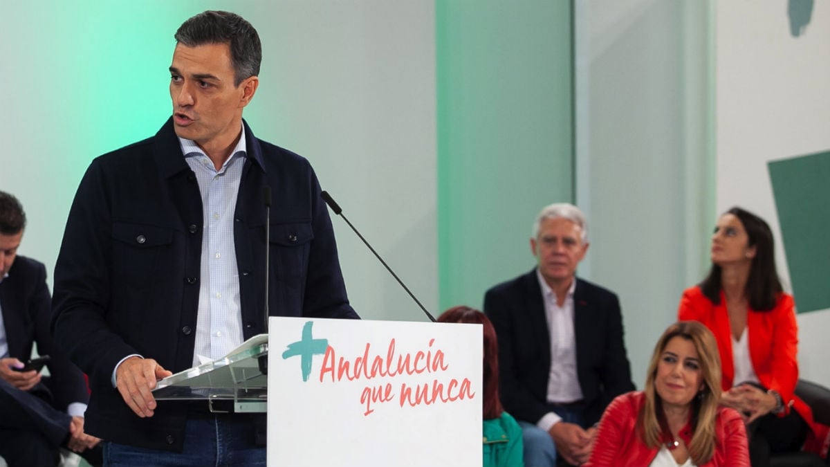 Pedro Sánchez hoy en Andalucía (EP).