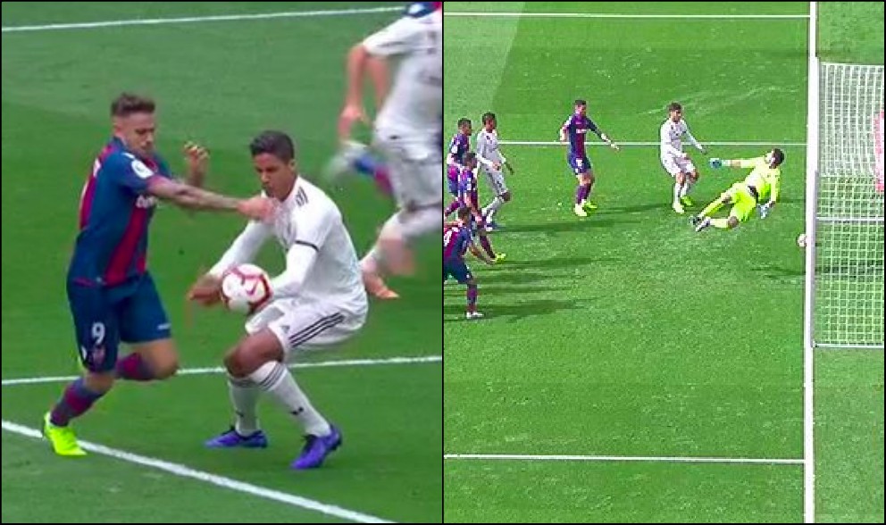 El VAR actuó en el Real Madrid – Levante.