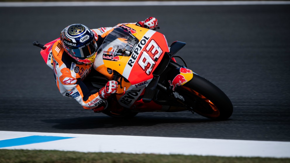 Márquez, en el Gran Premio de Japón. (AFP)