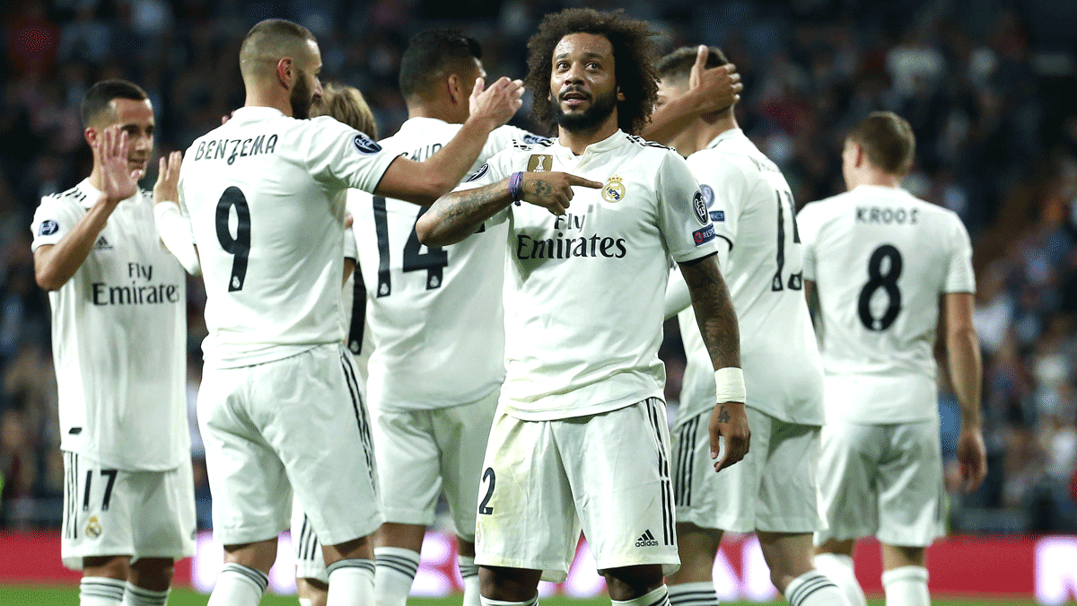 Los-jugadores-del-Real-Madrid-celebran-el-tanto-del-2-0-ante-el-Viktoria-Pilzen-(Getty)