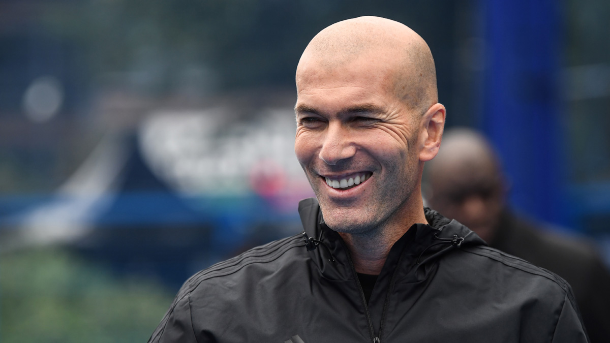 Zidane, durante un acto reciente (AFP).