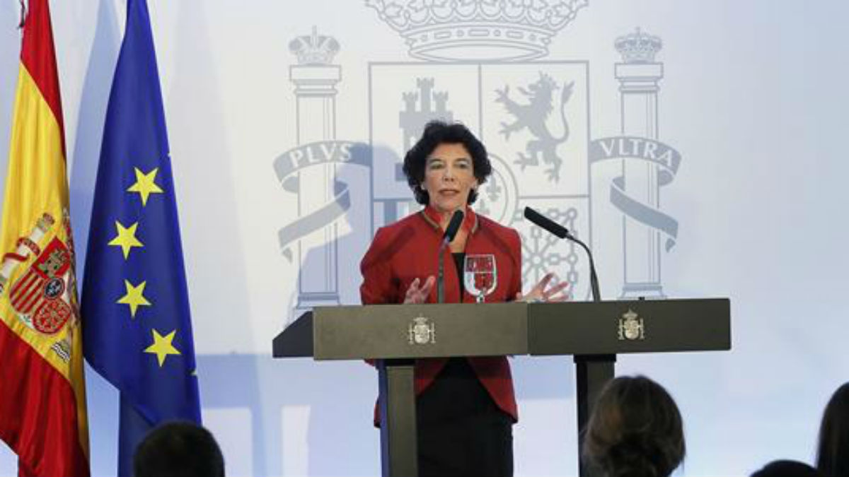 Isabel Celaá, portavoz del Gobierno en una imagen de archivo (EFE).