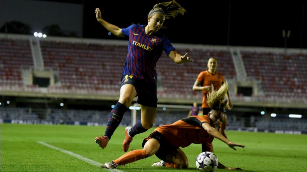 Alexia Putellas, durante un partido con el Barcelona. (Getty)