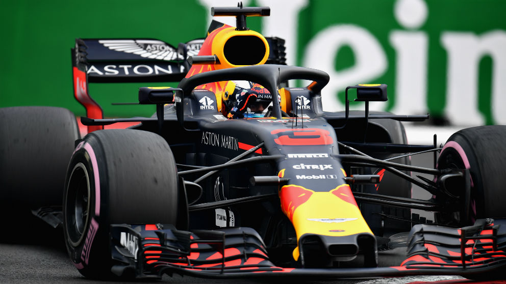 Ricciardo, durante el GP de México. (AFP)