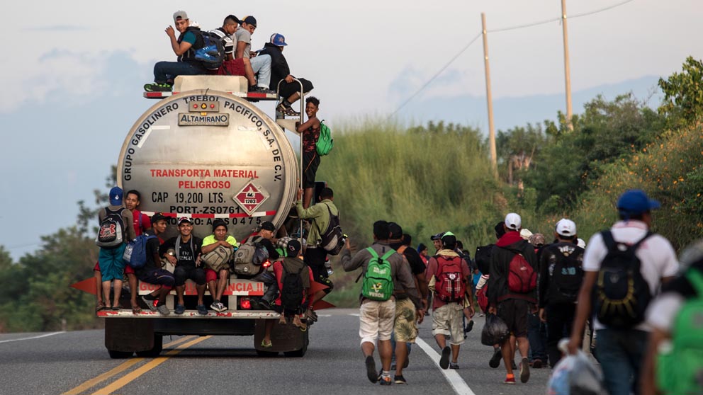 Caravana de inmigrantes Estados Unidos (Foto: AFP)