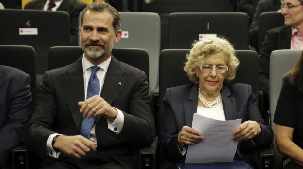 El Rey Felipe VI junto a Manuela Carmena. (Foto. Madrid)