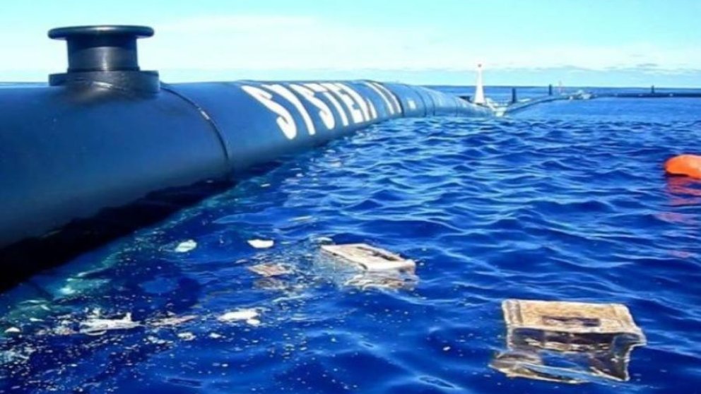 La limpieza de plásticos del Océano Pacífico se lleva a cabo con el System 001