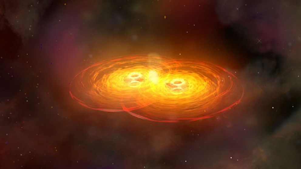 La terrorífica colisión entre agujeros negros supermasivos es posible