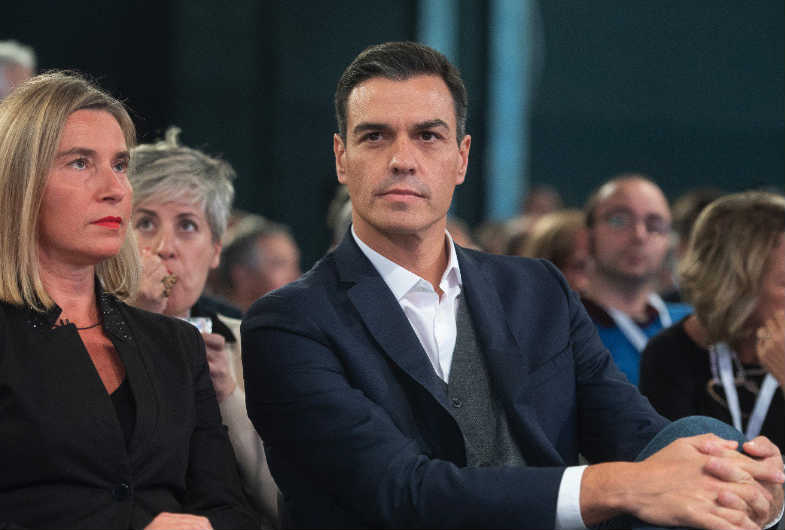 Pedro Sánchez, el presidente del Gobierno el pasado sábado en Milán