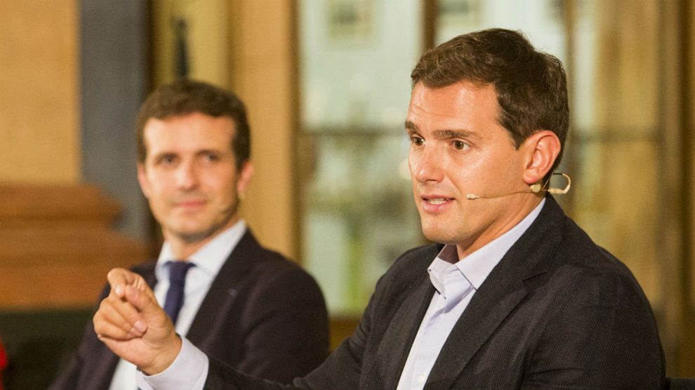 Pablo Casado y Albert Rivera en una imagen de archivo (EP).