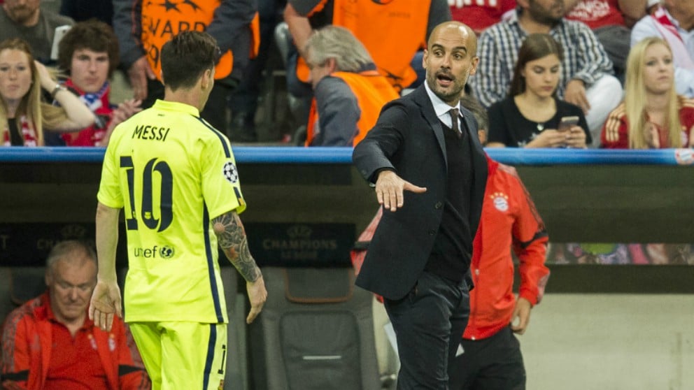 Messi y Guardiola, en una imagen de archivo. (AFP)
