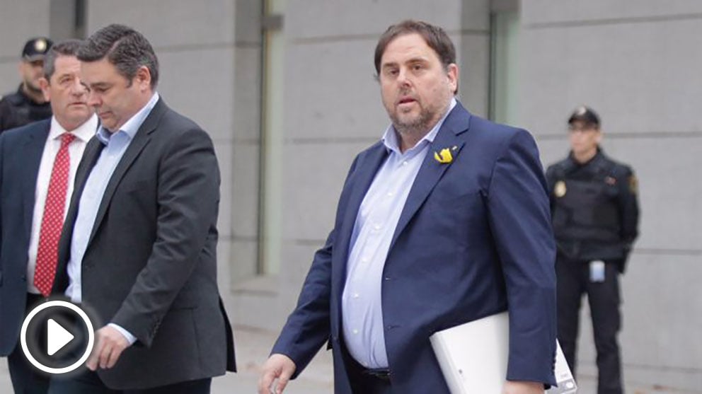 Oriol Junqueras a su llegada a la Audiencia Nacional. (Foto: Francisco Toledo)