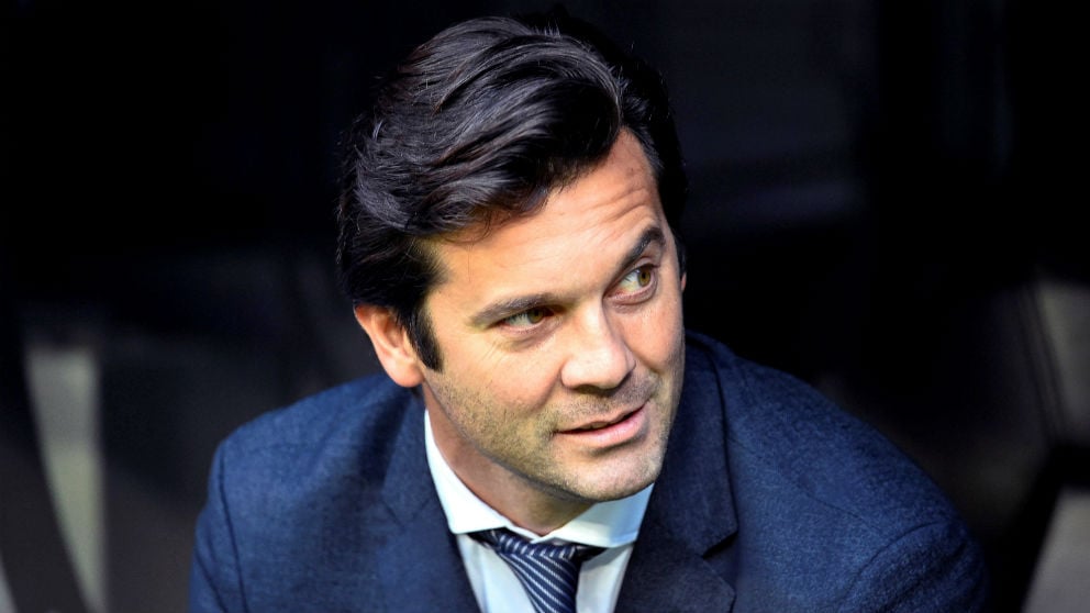 Solari, durante un partido. (EFE)