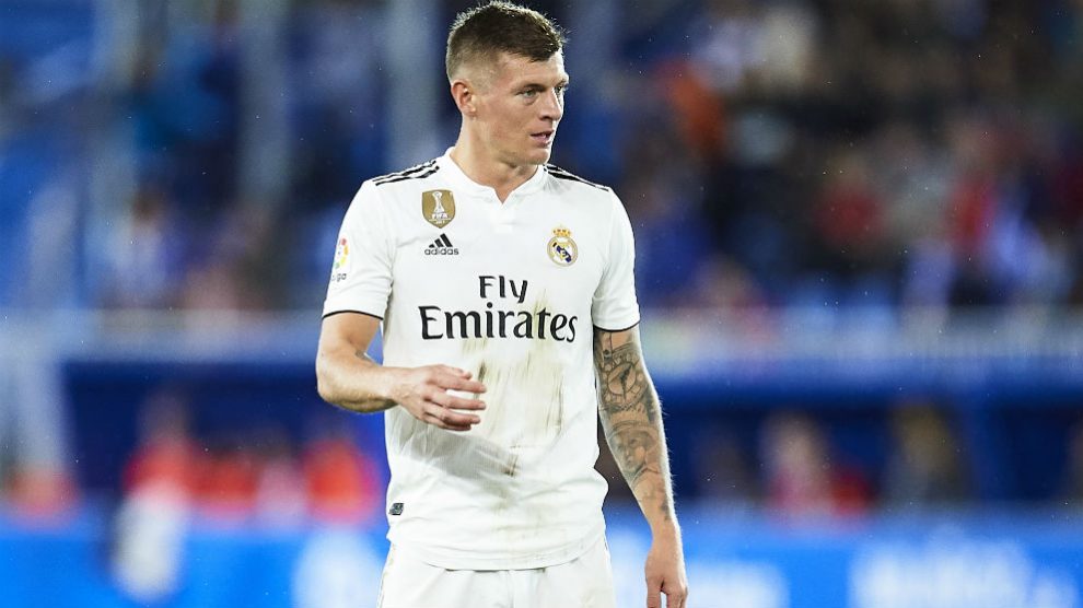 Toni Kroos, durante un partido con el Real Madrid. (Getty)