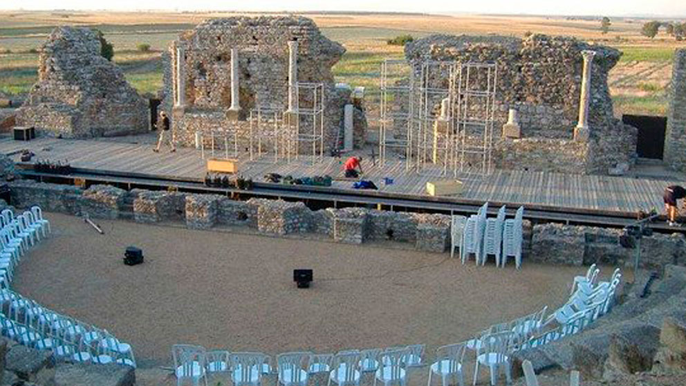 El teatro romano de la antigua ciudad romana de Regina, en Badajoz.