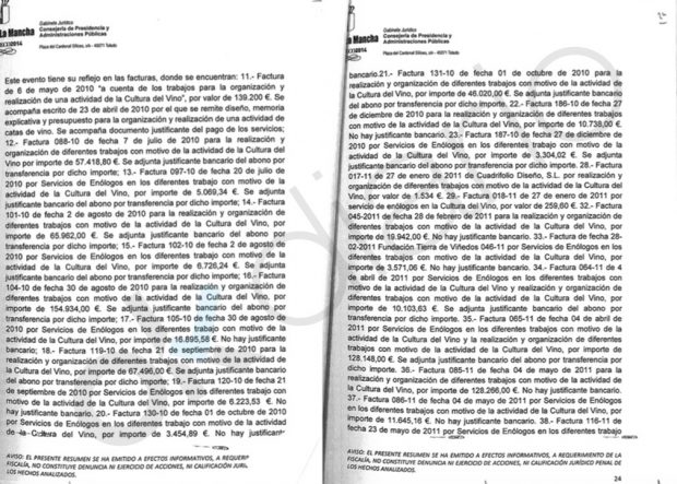 Informe de los servicios jurídicos de la Junta de Castilla La Mancha.