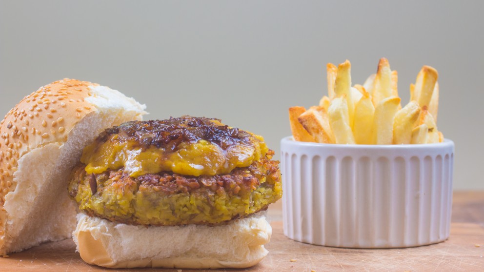 Receta de hamburguesa de quinoa y lentejas