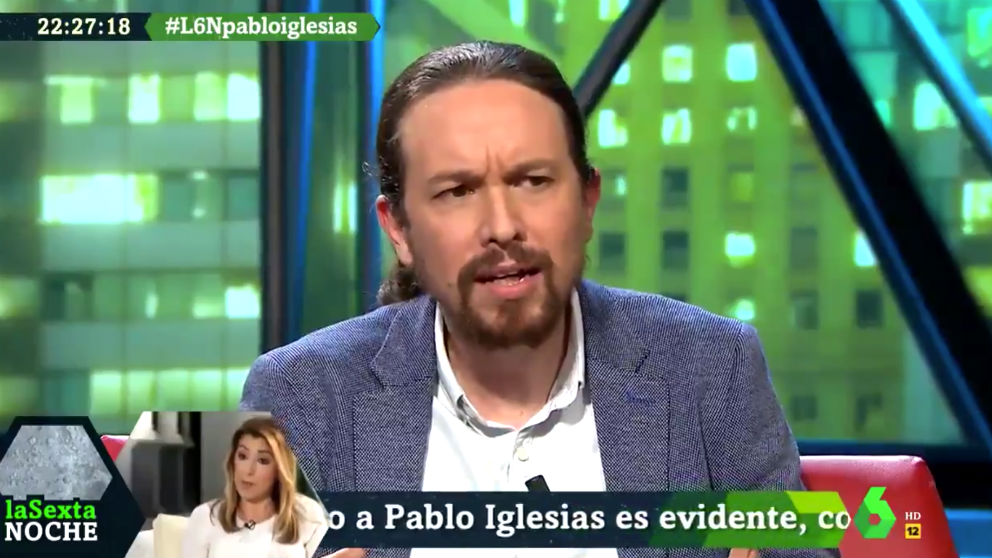 Pablo Iglesias en La Sexta Noche.