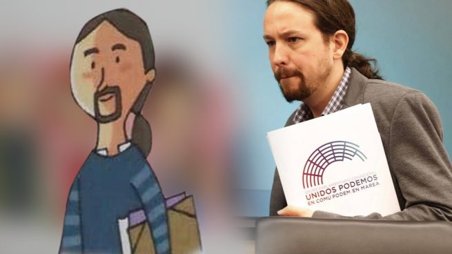 Pablo Iglesias protagoniza la viñeta de un libro de Primaria para niños de 6 años en Andalucía