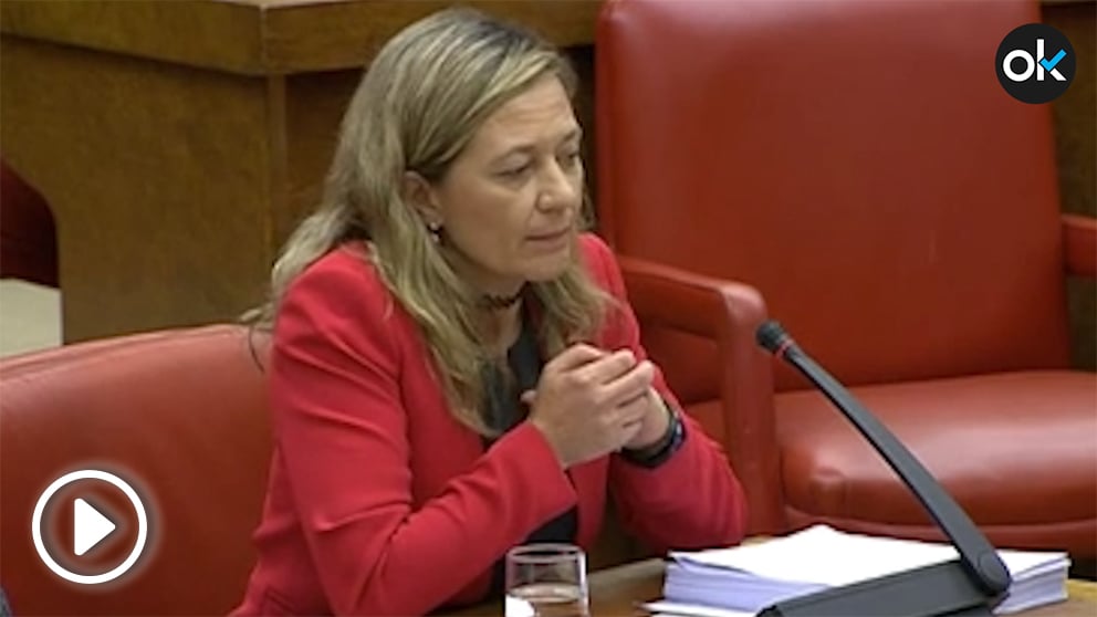 La juez y exdiputada de Podemos, Victoria Rosell, en una intervención en el Congreso en 2016.