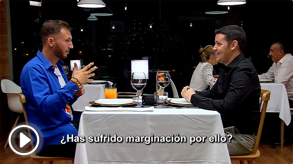 Joan y Adrián en su cita de ‘First Dates’