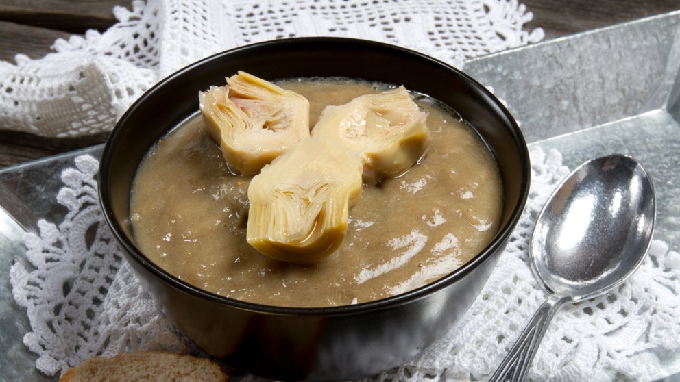 alcachofas con foie