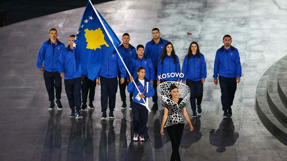 La delegación de Kosovo en los Juegos Olímpicos de Río.