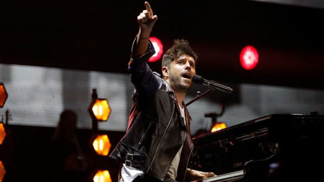 El cantante Pablo López en uno de sus conciertos. Foto: EFE