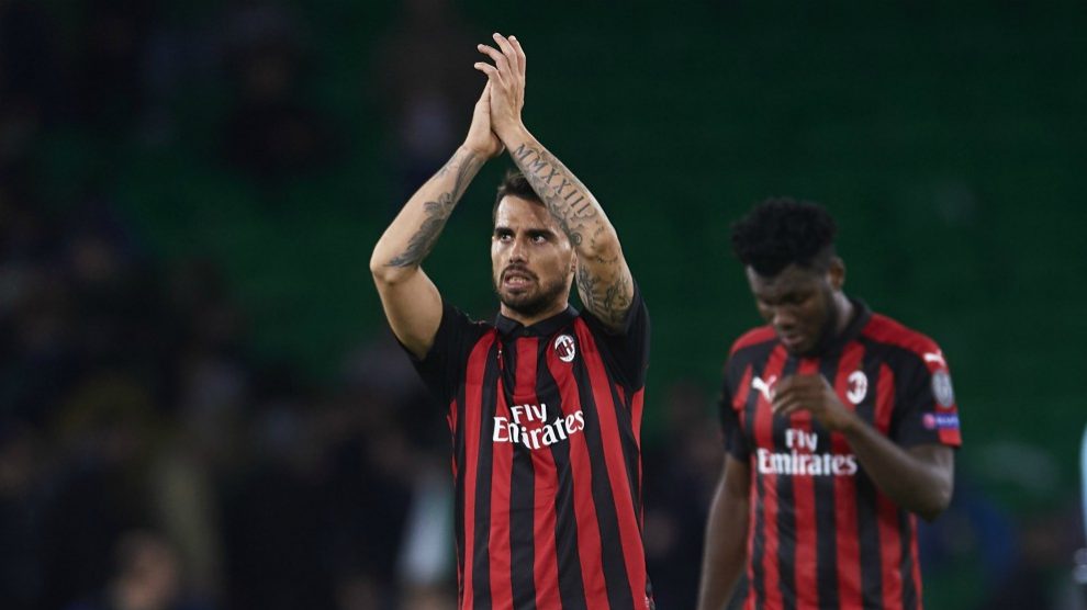 Suso, en un partido con el Milan. (Getty)
