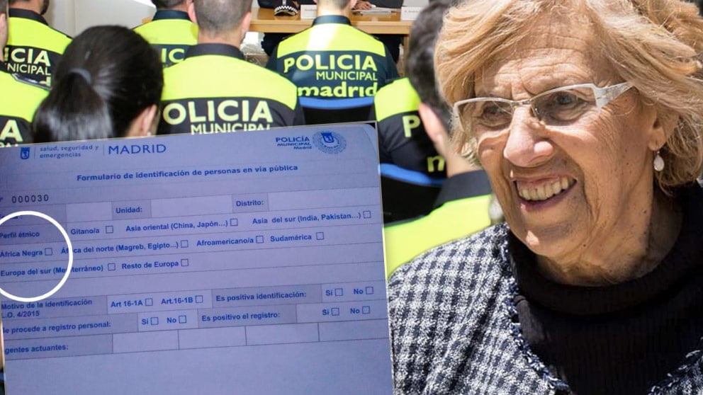 Carmena impone a sus policías municipales un parte de cacheo para criminalizarles como racistas