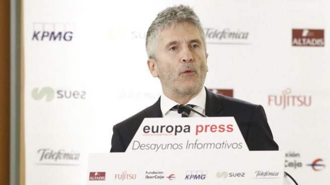 Marlaska en una rueda de prensa. Foto: Europa Press