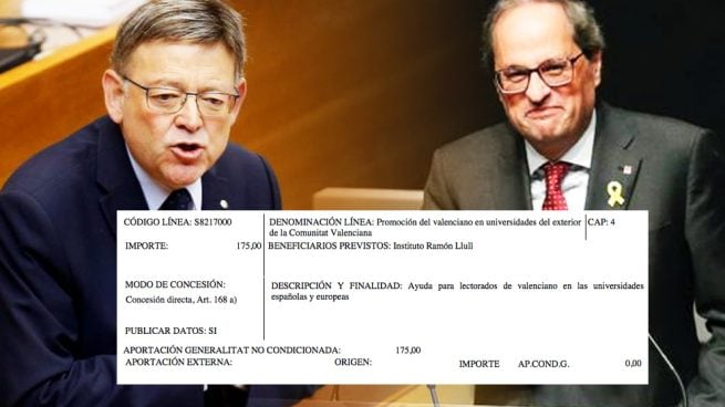 Ximo Puig regala 437.840 € de los valencianos a un instituto pancatalanista que preside Torra