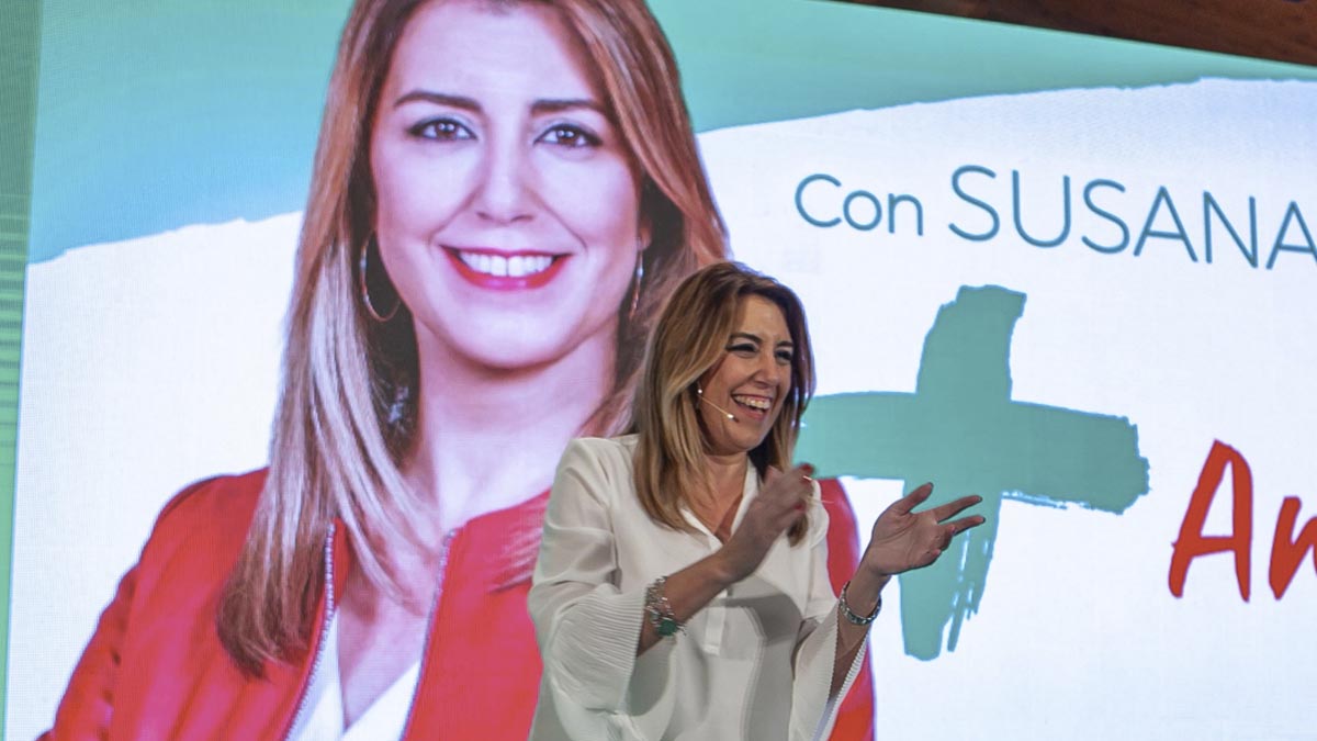 Susana Díaz en la campaña de las elecciones andaluzas 2018. Foto: EP
