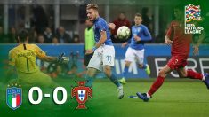 Italia y Portugal empatan a cero.