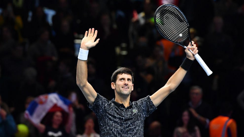 Djokovic celebra una victoria. (AFP)
