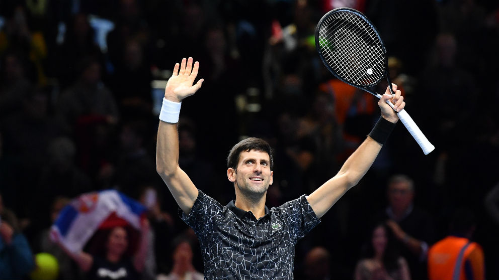 Djokovic celebra una victoria. (AFP)