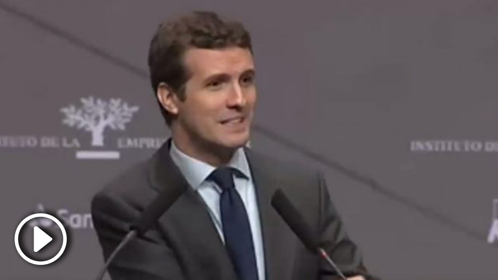 Pablo Casado en el XXI Congreso Familiar de Empresa en Valencia.