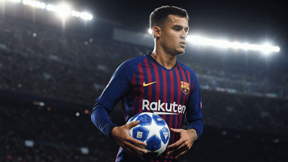 Coutinho, en un partido de Champions esta temporada. (Getty)