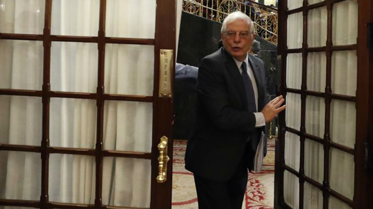 Josep Borrell este miércoles en el Congreso (EFE).
