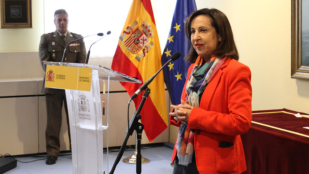 Margarita Robles, en la entrega de Premios del Ministerio de Defensa. (F: Enrique Falcón)
