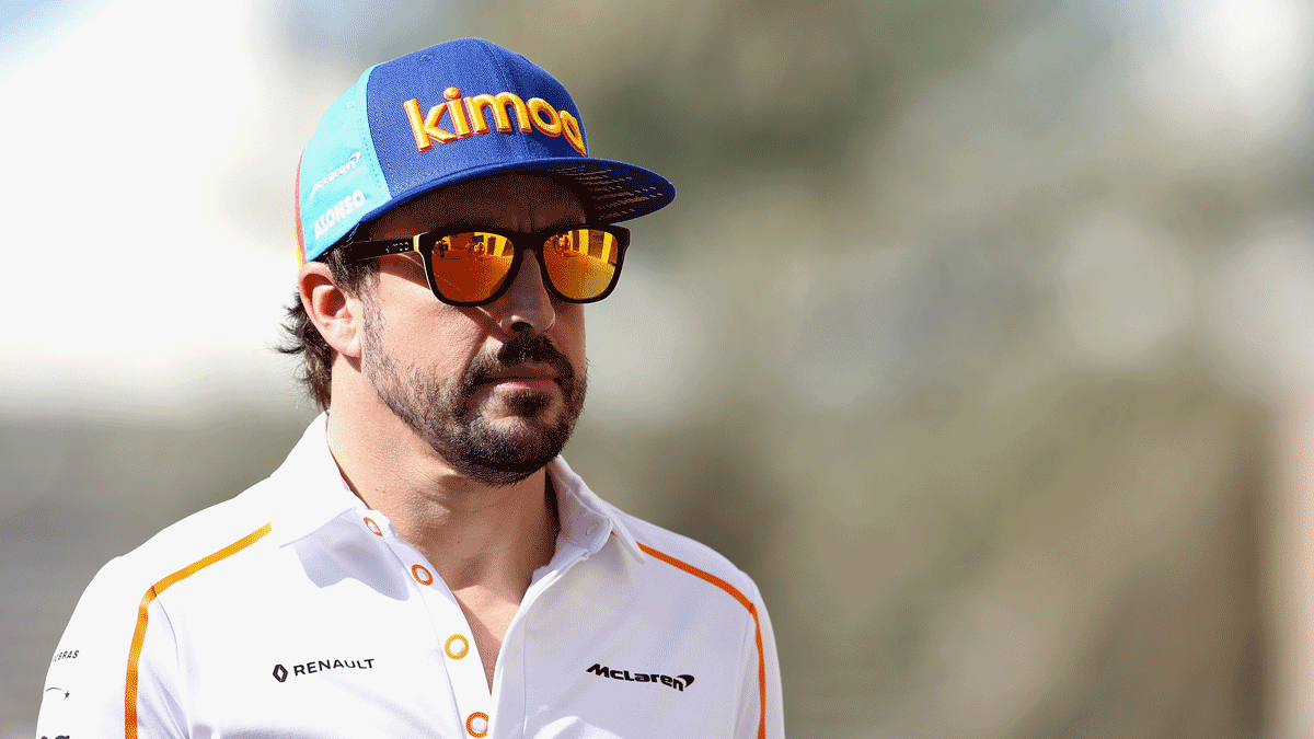 Fernando Alonso, en un Gran Premio con McLaren. (Getty)