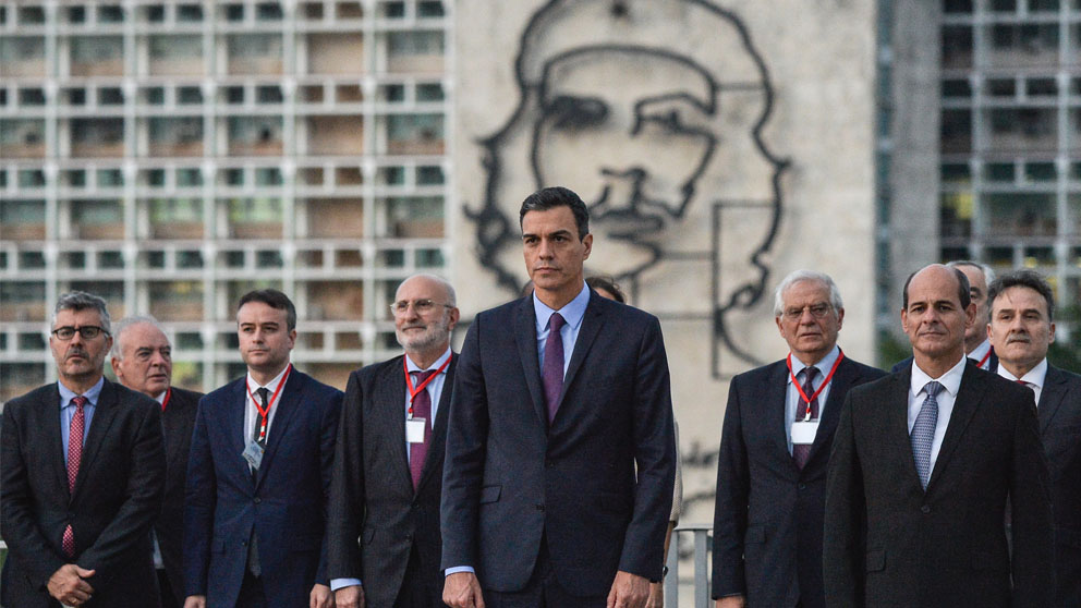 Pedro Sánchez en Cuba (Foto: AFP)