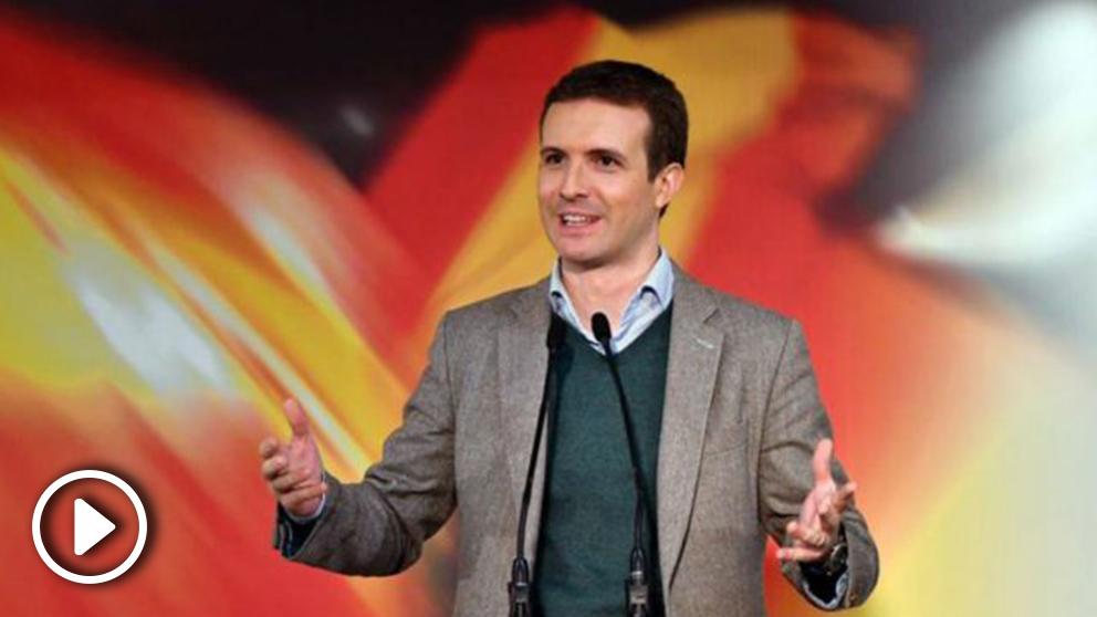 Pablo Casado este sábado en Andalucía (EFE).