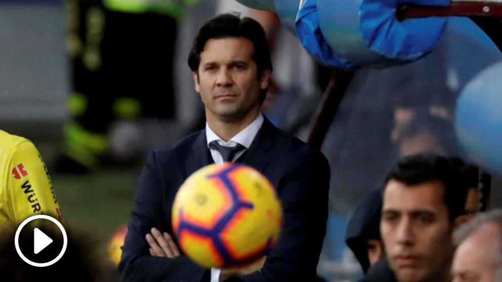 Santiago Solari durante el Eibar – Real Madrid (EFE)