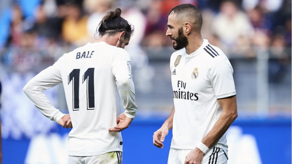 Bale y Benzema, en un partido con el Real Madrid. (Getty)