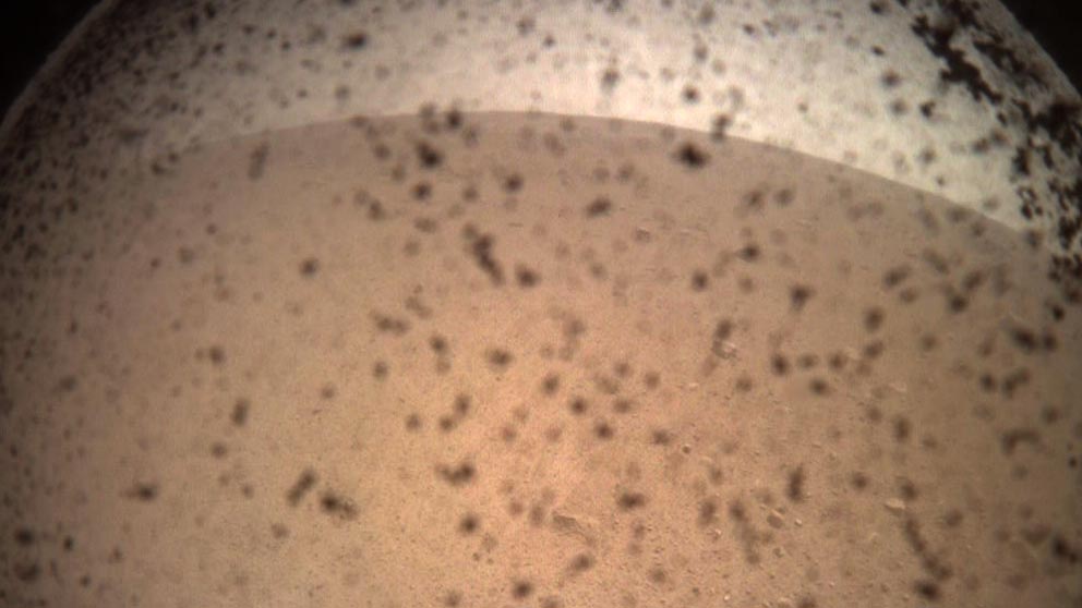 Primera imagen de Marte captada por la sonda InSight.
